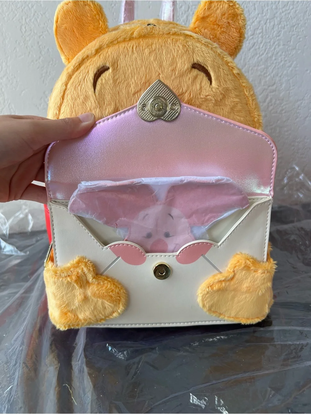 Loungefly Disney Winnie The Pooh & Piglet Love Letter Cosplay Mini Backpack NWT